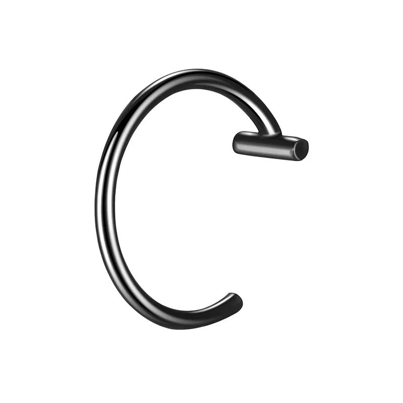 1Pc Stainless Steel Fake Nose Ring Hoop Septum Rings C Clip Lip Ring Earring Fake Nose Piercing Women Body Jewelry Non-Pierced