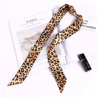 New Print Flower Small Scarf for Women Handle Bag Ribbons Brand Fashion Head Scarf Small Long Skinny Scarves Wholesale Headbands