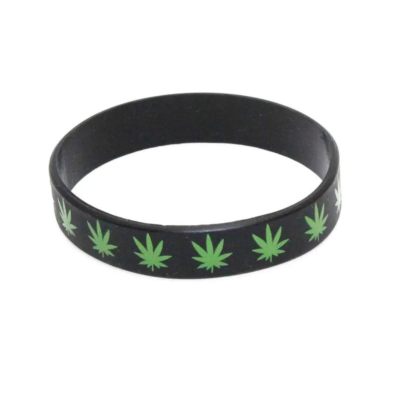 Hip Hop Minimalism Maple Leaves Fashion Jewelry Waterproof Silicone Bangle Wristband Silicone Bracelet Maple Leaf Bracelet