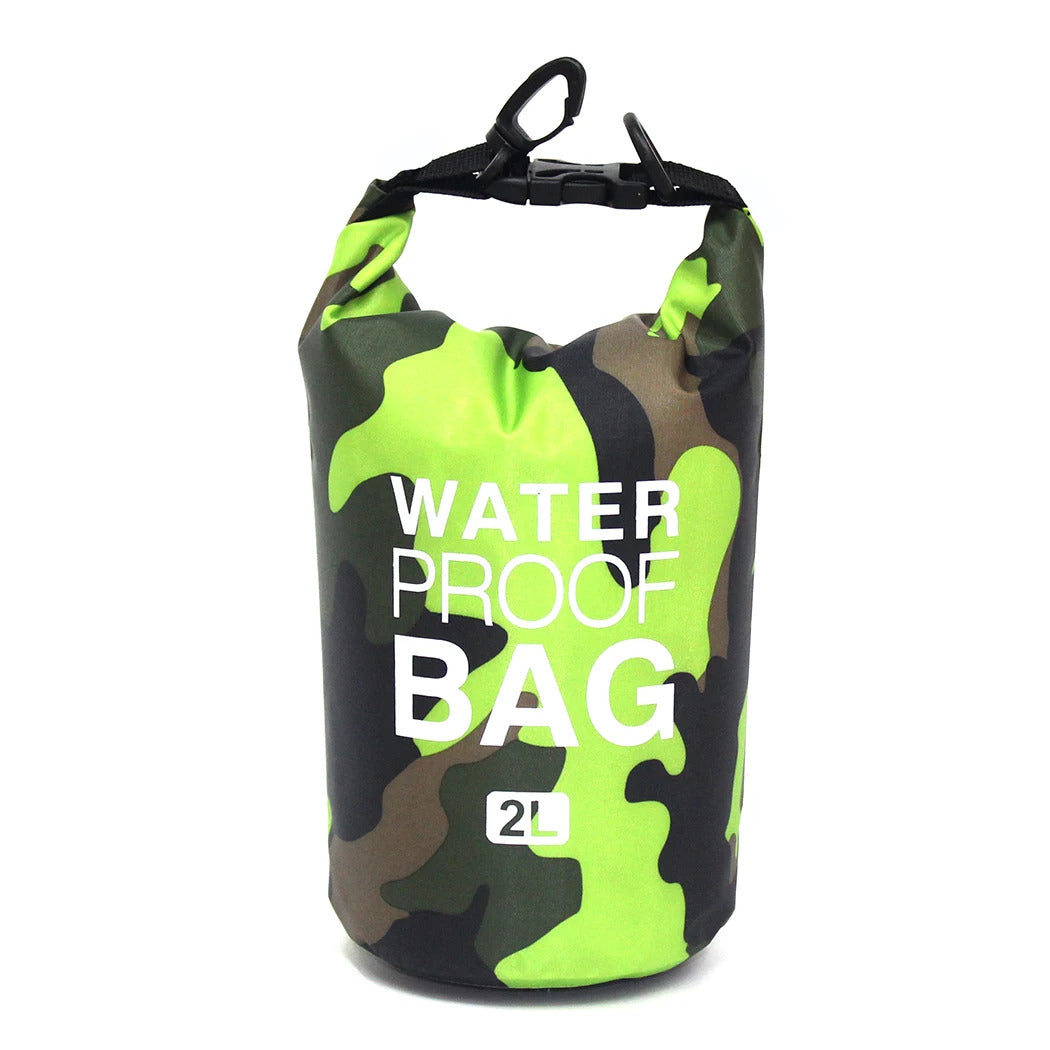 2/5/10/15/30L Outdoor Camouflage Waterproof Dry Bags Portable Rafting Diving Dry Bag Sack PVC Swimming Bags for River Trekking