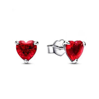 Red Series Christmas Apple Gift  Dangle Charms Beads 925 Sterling Silver Plated Fit Original Heart Bracelet Women Jewelry