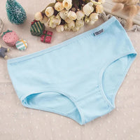 7Pcs/Lot Women's Panties Cotton Plus Size Underwear Girls Briefs Breathable Solid Color Panty Underpant Female Lingerie M-4XL