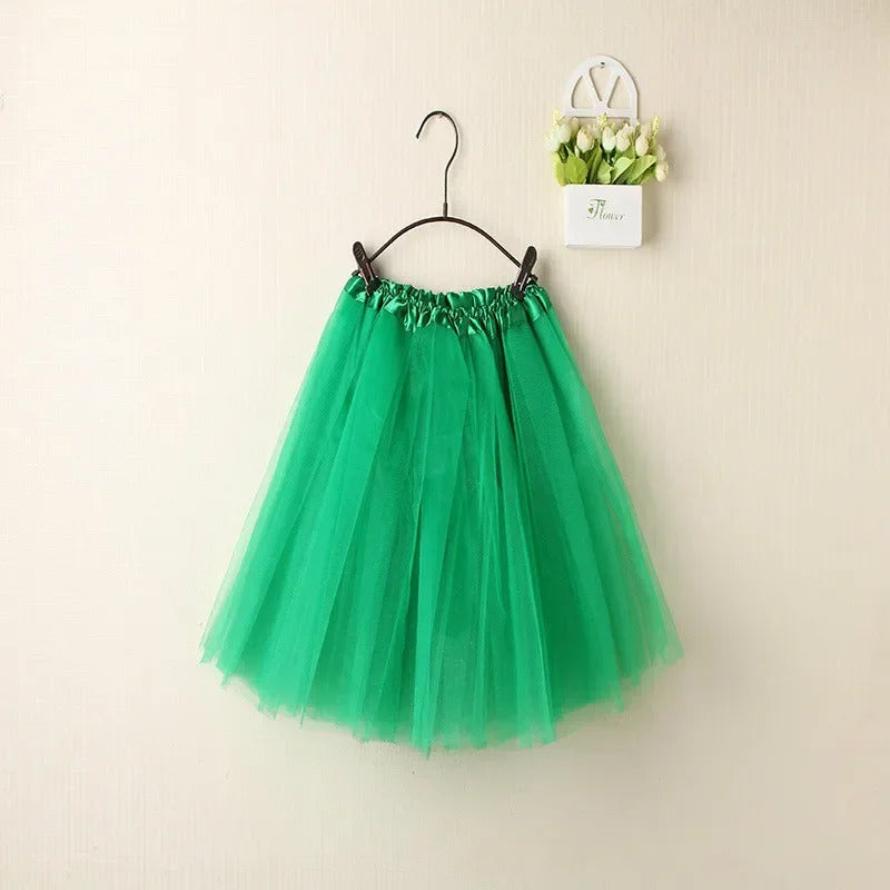 Women Summer Vintage Tulle Skirt Adult Fancy Ballet Dancewear Party Costume Ball Gown Mini Skirt