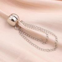 1PC Exquisite Chain Brooch Buckle Magnetic Clothing Clips Nail free Clothes Scarf Trouser Legs Cuff Buckle Buttons Sewing Supply