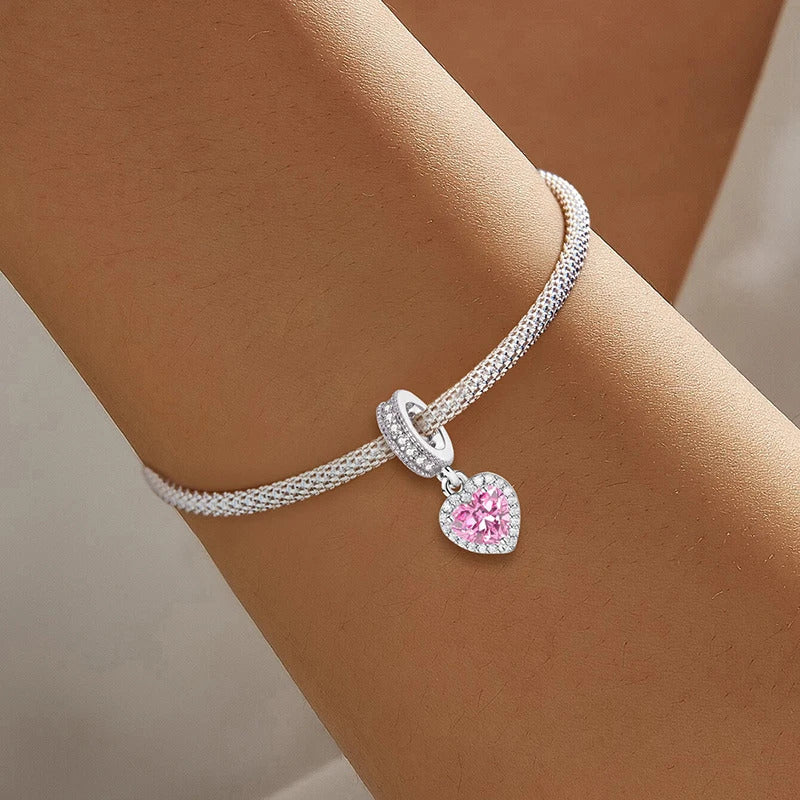 Fit Pandora 925 Original Bracelets Love Heart Flower Four Leaf Clover Turtle 925 Silver Charms Beads DIY Birthday Jewelry Gift