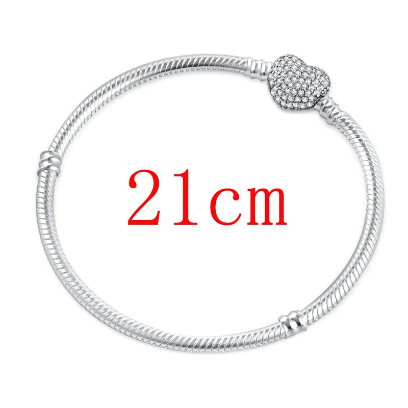 Red Series Christmas Apple Gift  Dangle Charms Beads 925 Sterling Silver Plated Fit Original Heart Bracelet Women Jewelry