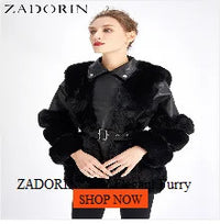 ZADORIN S-5XL Mink Coats Autumn Winter Fluffy Black Faux Fur Coat Women Elegant Thick Warm Faux Fur Jackets For Women 2024 Tops