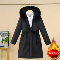 Plus Size Women's Winter Jacket Hoodie Padded Jacket Casual Windbreaker Office Lady's Matching New In Coats & Jackets Outerwear