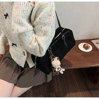 Casual Large Capaci Suede Bag Women 2024 New Autumn and Winter Retro Brown Commuter Shoulder Bag Pillow Bag