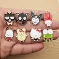 10pcs Anime Cartoon Charm for Jewelry Making Necklace Earring Keychain Phone Pendant Diy Accessories Alloy Metal Black Plated