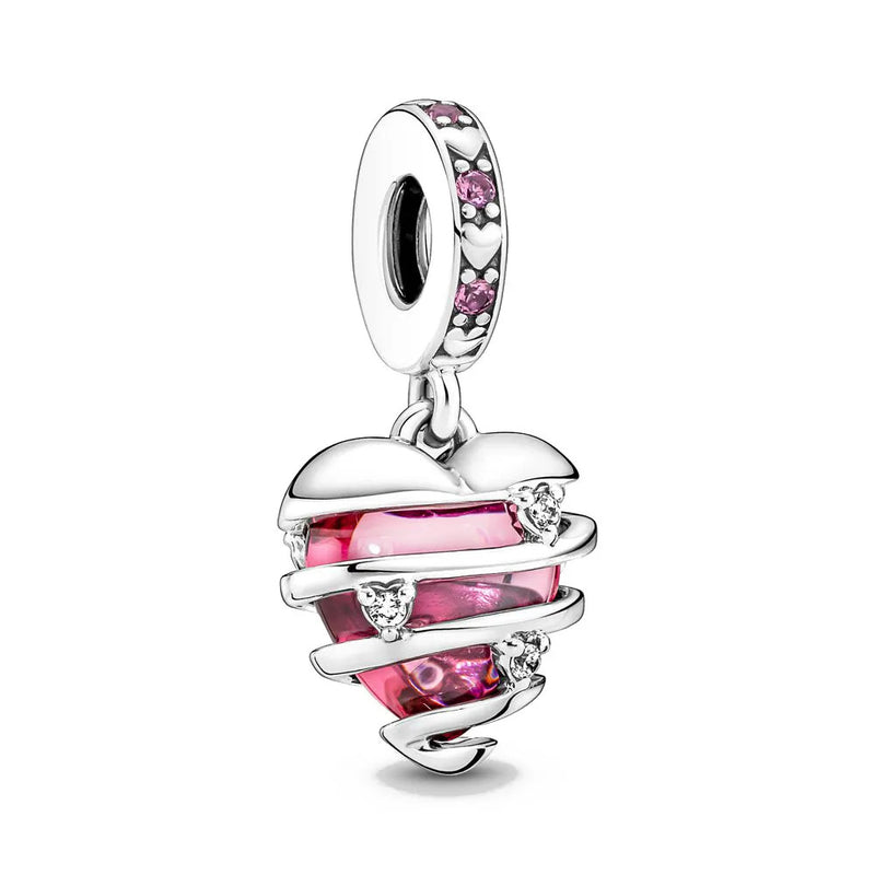 Europe 925 Silver Family Charm Fit Original Bracelet Jewelry Pendant Boy Girl Sparkling Mom Bead Sisters Pandora Dangle Plated