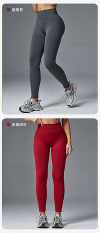 Peach Hip Tight High Waist Yoga Pants Hip Lifting Running Fitness Seamless Leggings Thick Sports Cycling Pants Quick Drying