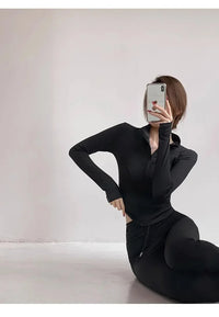 2024 Sun Quick Drying Sports Coat Women's Tight Top Yoga Jacket Long Sleeve Zipper Jacket Running Fitness Women's Jacket S-3XL