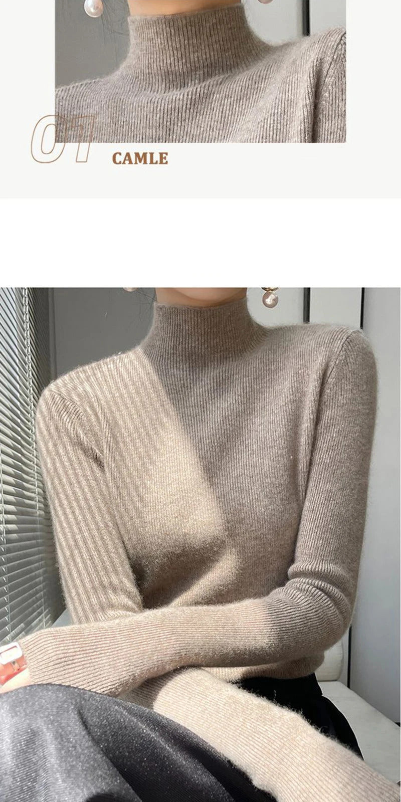 MEXZT Solid Sweater Women Half Turtleneck Knitted Pullovers Harajuku Korean Thick Knitwear Autumn Winter Fashion Slim Jumpers