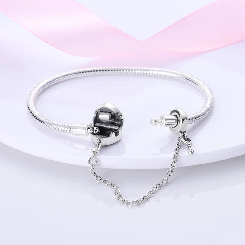 Bracelet Silver 925 Original 17-20CM Star Moon Sun Four Leaf Clover Green Zircon Bracelets Fit DIY Charms Birthday Jewelry Gifts