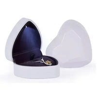 Creative Heart Shaped LED Light Jewelry Box High-end Proposal Confession Ring Box Light Jewelry Box Pendant