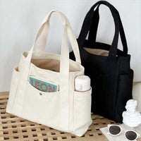 Large Capacity Canvas Tote Bags for Work Commuting Carrying Bag College Style Student Outfit Book Shoulder Bag Bolsos Para Mujer