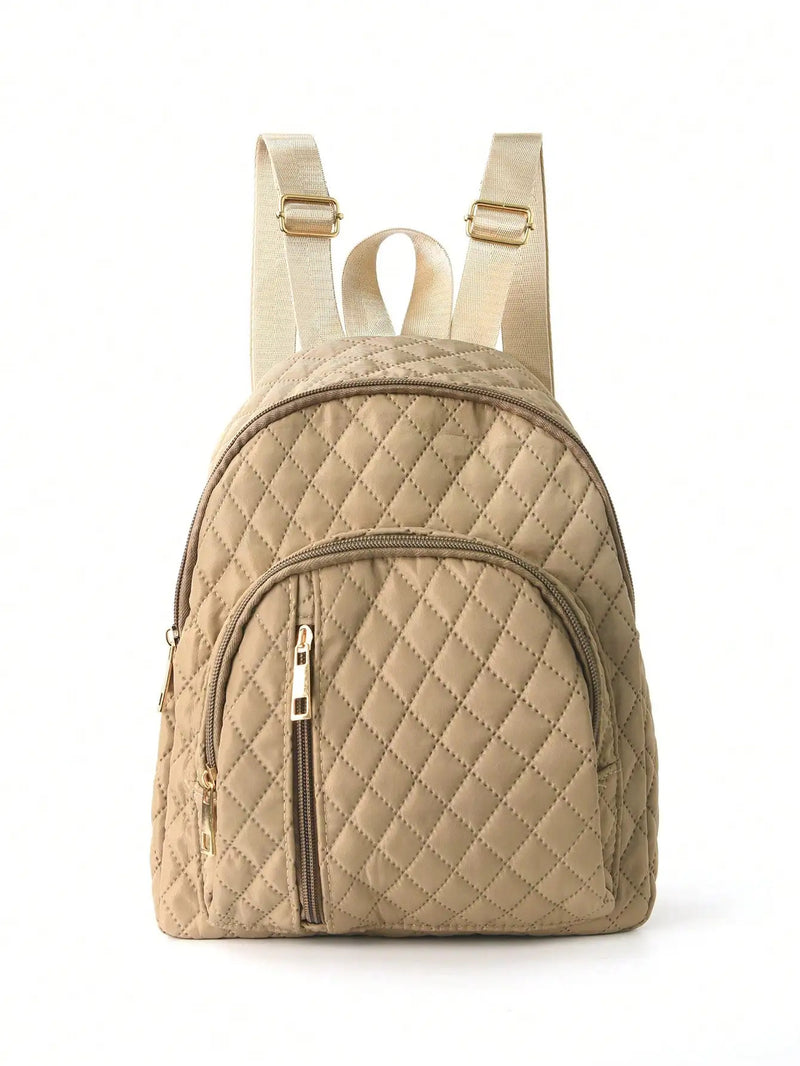 Quilted Pattern Classic Backpack