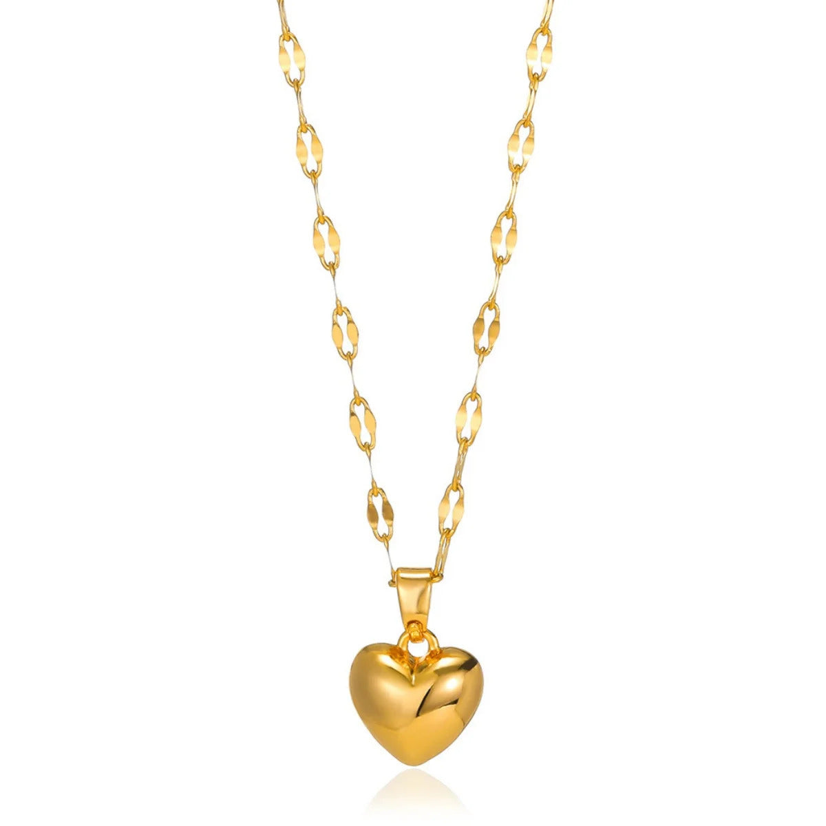 Love Heart Necklace For Women  New Trendy Lip Chain Simple Pendant Necklace Jewelry Gift Wholesalers