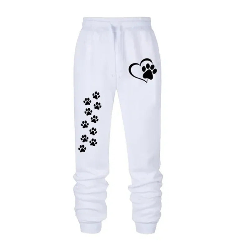 Women's Cat's Paw Printed Sweatpants High Quality Fitness Pants Jogging Pants Outdoor Casual Jogging Pants