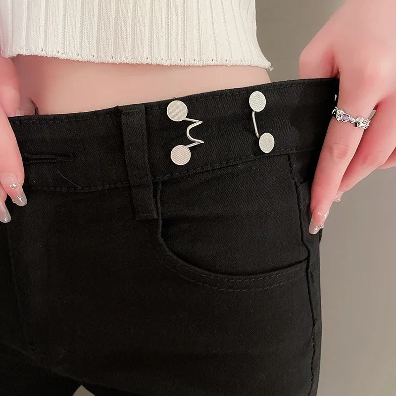 Women's Brooch Set Tighten Waist Brooches for Women Skirt Pants Jeans Adjustable Waist Clip Metal Pins Clothing Accessories