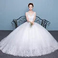 Customized Wedding Dress Style Bride Plus Size Flower Wedding Dresses Dreamy Full-sleeve Bridal Lace Up Dresses Ball Gowns