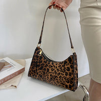 Summer New Shoulder Bags for Women High Quality Zebra Underarm Handbags PU Leather Leopard Armpit Purse Bag