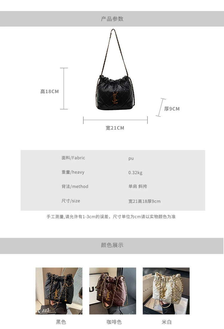 2025 Trend Luxury Women's Bag Handbags Retro Fashion Designer Ladies Shoulder Tote Bag Replica Brand Crossbody Shoulder Bags