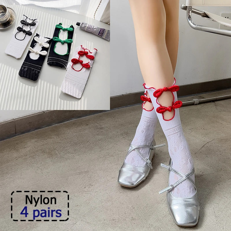 4/5/6/8 Pairs of Cute Teddy Bear Short Socks with Shallow Mouthed Spring and Summer Casual Matching Short Tube Boat Socks