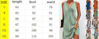 Summer Women's Printed V-Neck Sleeveless Fashion Dress Sexy Flower Mini Dresses Vintage Clothes Vest Ropa Elegant Vestidos 2024