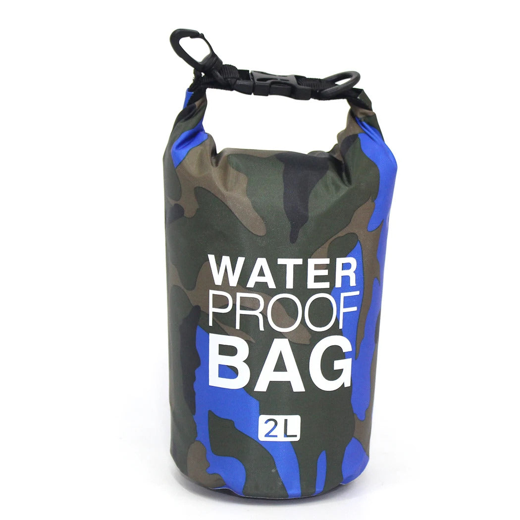 2/5/10/15/30L Outdoor Camouflage Waterproof Dry Bags Portable Rafting Diving Dry Bag Sack PVC Swimming Bags for River Trekking