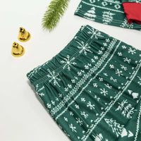 Women Men Boys Girls Christmas Pajamas Set All Over Print 2 Pieces Suit Loungewear Casual Loose Clothing Sets Xmas Family Look