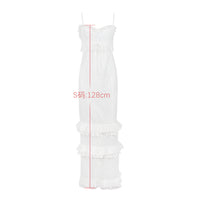 Mingmingxi Summer Elegant White Women Ready To Wear Dresses Maxi Luxury Lace Bodycon Wedding Event Party Dress Formal Occsaion