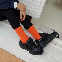 Winter Thicken Warm Long Socks Rabbits Hair Women's Socks Solid Thermal Cashmere Harajuku Crew Sock News Fashion Japanese Kawaii