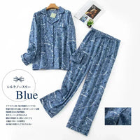 Women's Pajamas Plus Size S-XXXL Clothes Ladies Flannel Cotton Home Wear Suit Autumn Winter Pajamas Plaid Print Sleep Tops