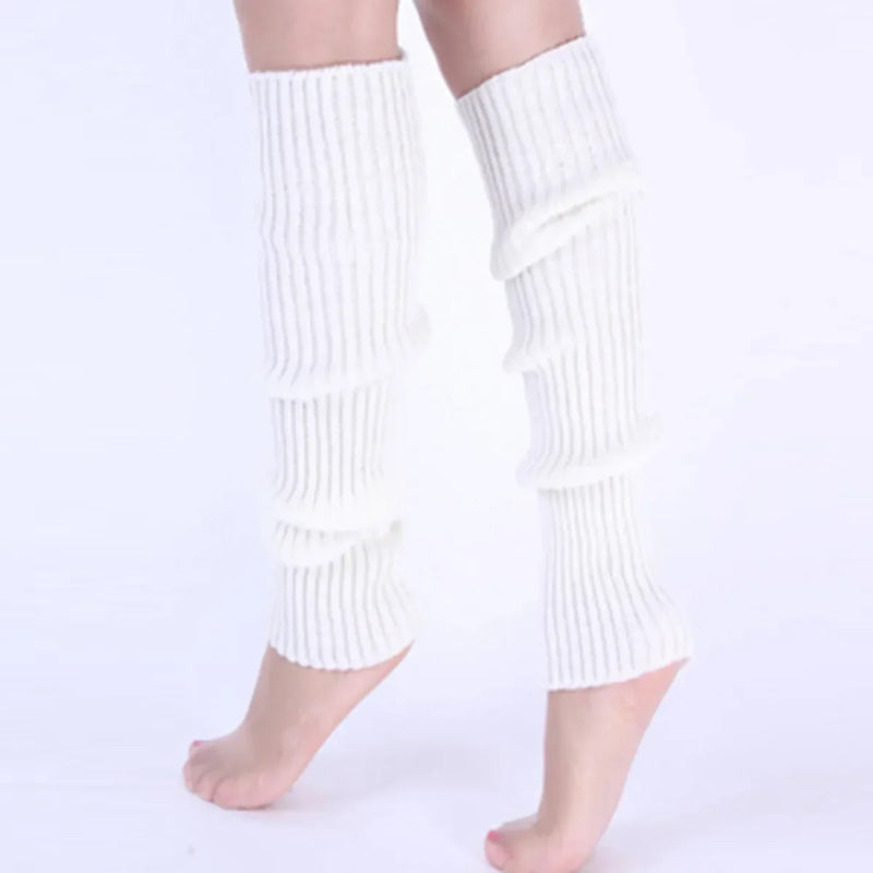 Classic Knit Leg Warmers Rib-Knit Knee-High Leg Warmer Socks Women's Stockings Knitted knee high socks for comfort