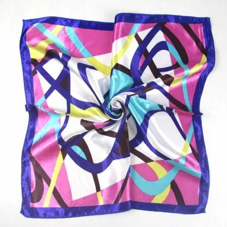 New spring and summer small silk scarf female silk wild professional small square towel 50.50cm