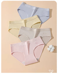 7Pcs Week Pants Cotton Women Panties Breathable Solid Underwear Cute Girls Briefs Soft Underpants Sexy Low Waist Female Lingerie