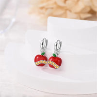 Fresh Spring Women's 925 Sterling Silver Tulip Rose Bee Fruit Original Design Earrings Fit Engagement Party Exquisite Jewelry