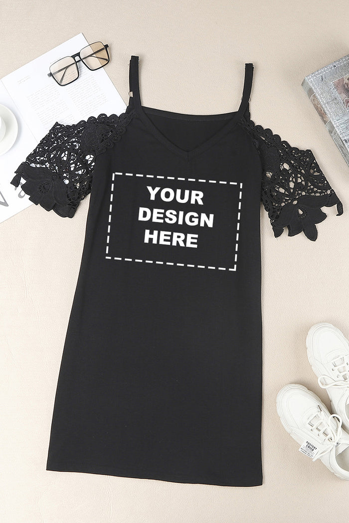 Blank Apparel - Black Cold Shoulder Mini Dress