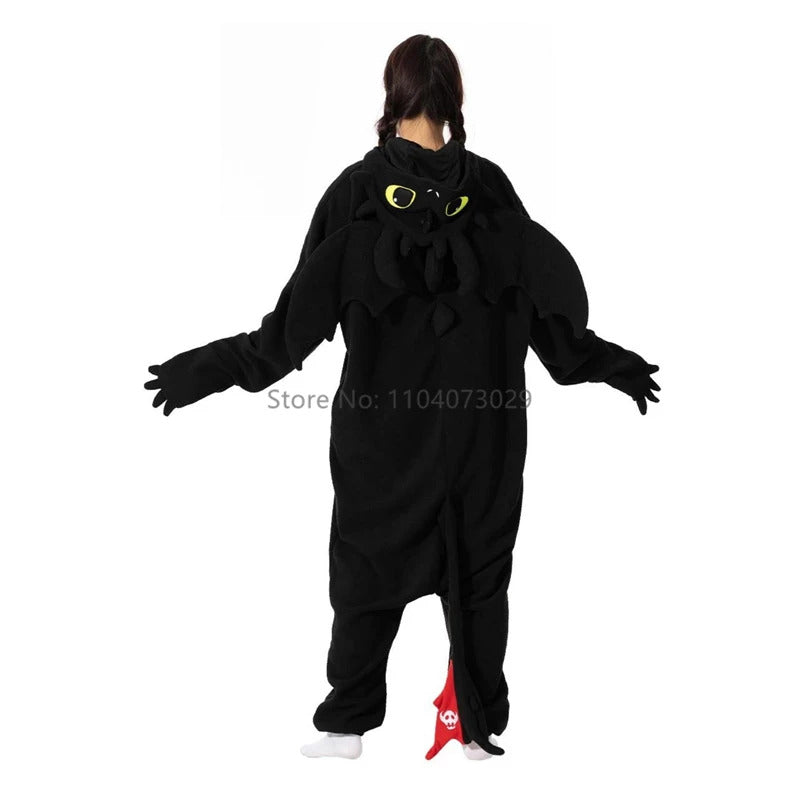 Onesieshow Animal Kigurumi Pyjamas Halloween Onesie Adult Kids Cartoon Toothless Pajama Cosplay Party Women Men Homewear XXL