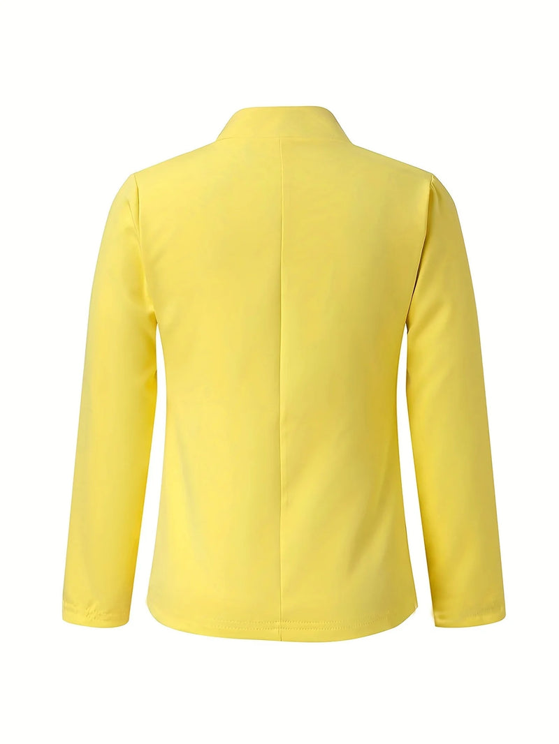 New Cross-Border Women's Wear, Pure Color Chigong Small Suit Cardigan Formal Jacket