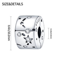 925 Sterling Silver Sun Moon And Stars Charm Beads Fits Pandach Original Bracelets Women Heart Pendants Bead DIY Luxury Jewelry