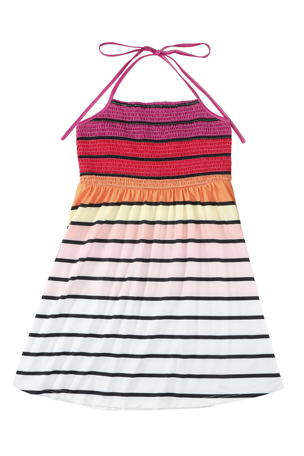 Women's Colorful Striped Hollow Out Camisole