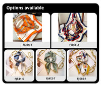 70cm Silk Feeling Square Scarf Women Satin Bandana Print Scarves Head Band Fashion Lady Hair Shawl Wrap Female Neckerchief Hijab