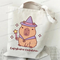 Bobo Tea Capybara Graphics Women Handbags Harajuku Animal Shoulder Bag Fashion Cartoon Tote Shopping Bag Side Bag for Ladies