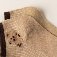 4/5/6/8 Pairs of Cute Teddy Bear Short Socks with Shallow Mouthed Spring and Summer Casual Matching Short Tube Boat Socks