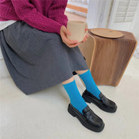 Winter Thicken Warm Long Socks Rabbits Hair Women's Socks Solid Thermal Cashmere Harajuku Crew Sock News Fashion Japanese Kawaii