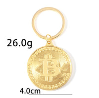 2023 Newest Bitcoin Keychain Music Band Keyring Pendant Women and Men Jewelry Collection Gift