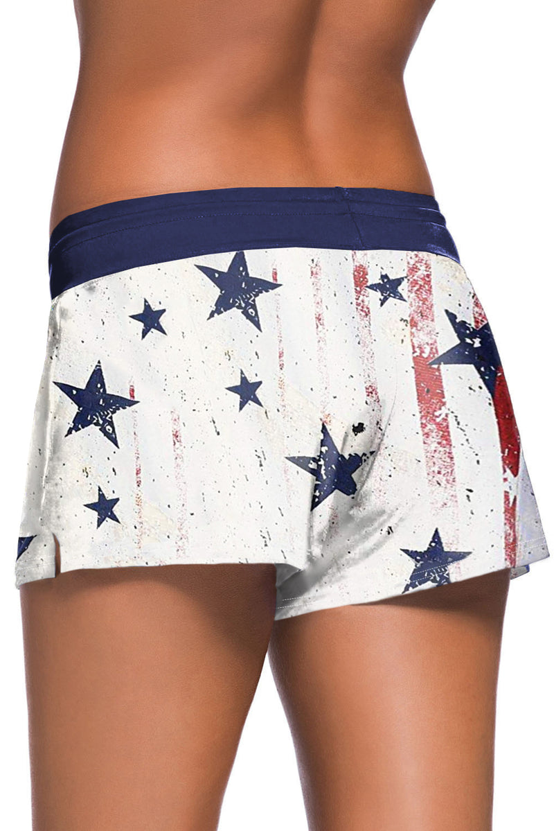 Star Print Women Swim Boardshort